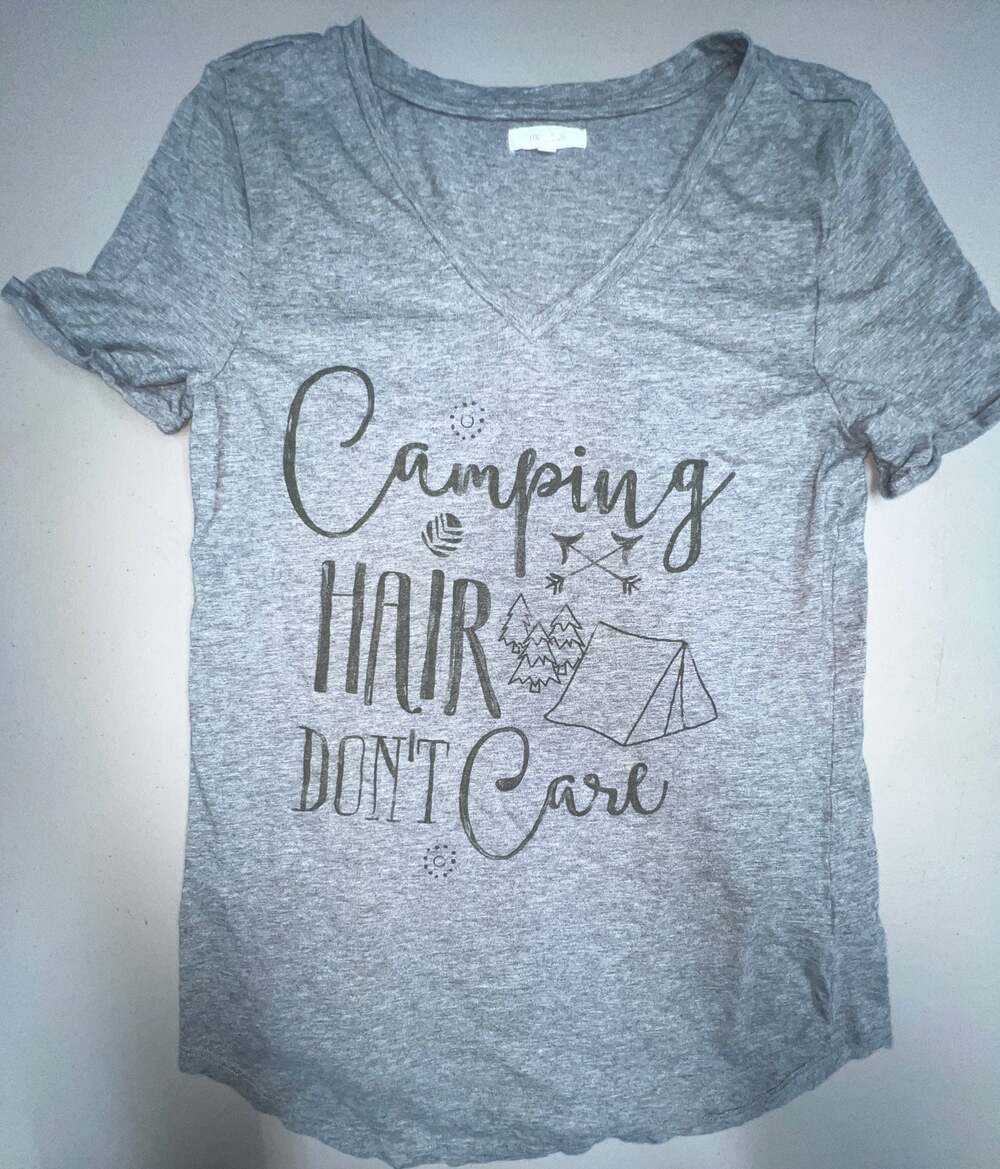 Maurices Camp Hair Don’t Care Tee Womens S